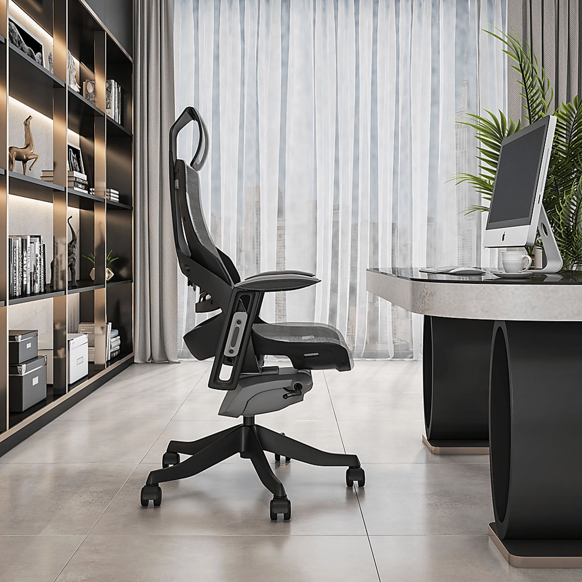 Ambona Gray Office Chair - Image 12