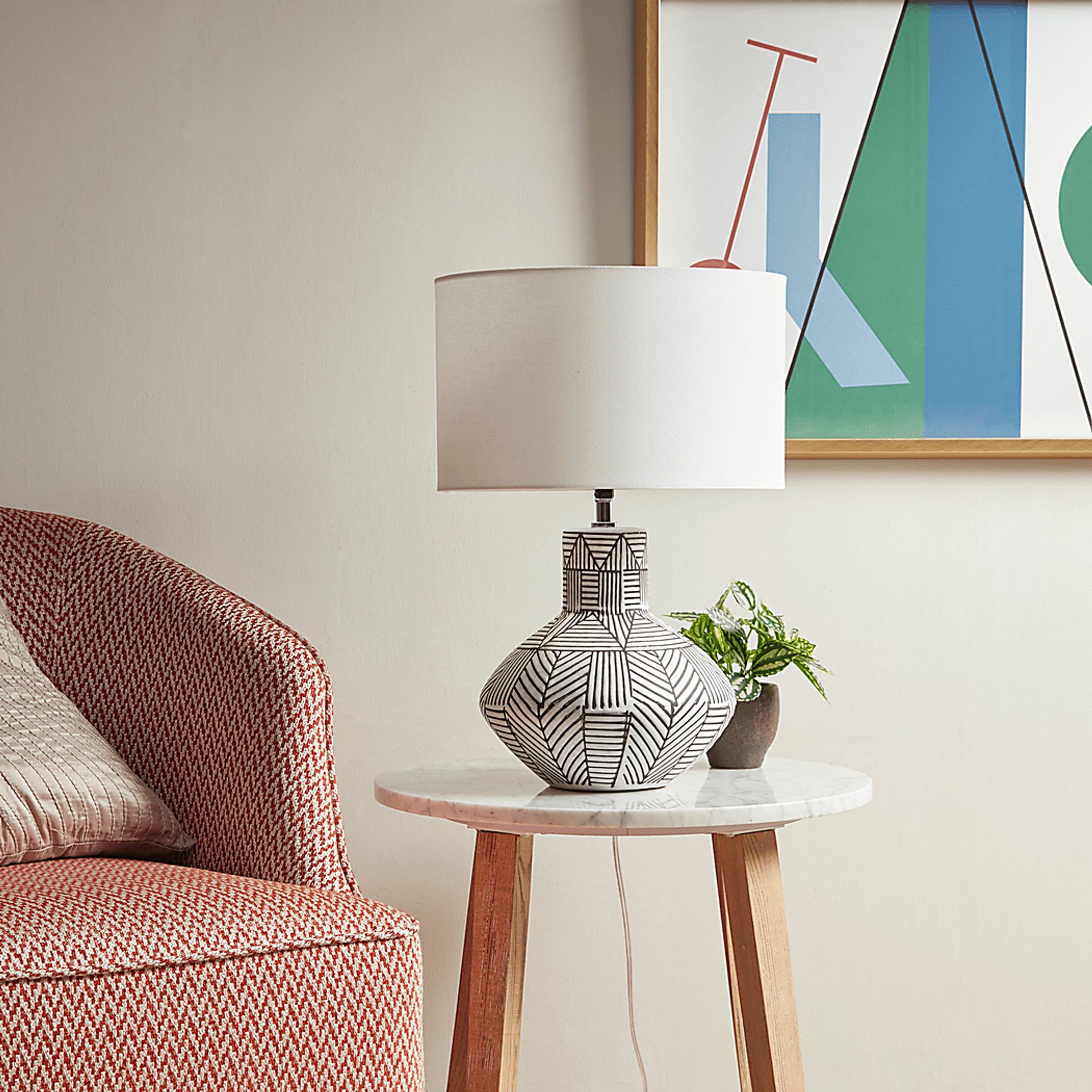 Ambre Lake White Lamp - Image 2