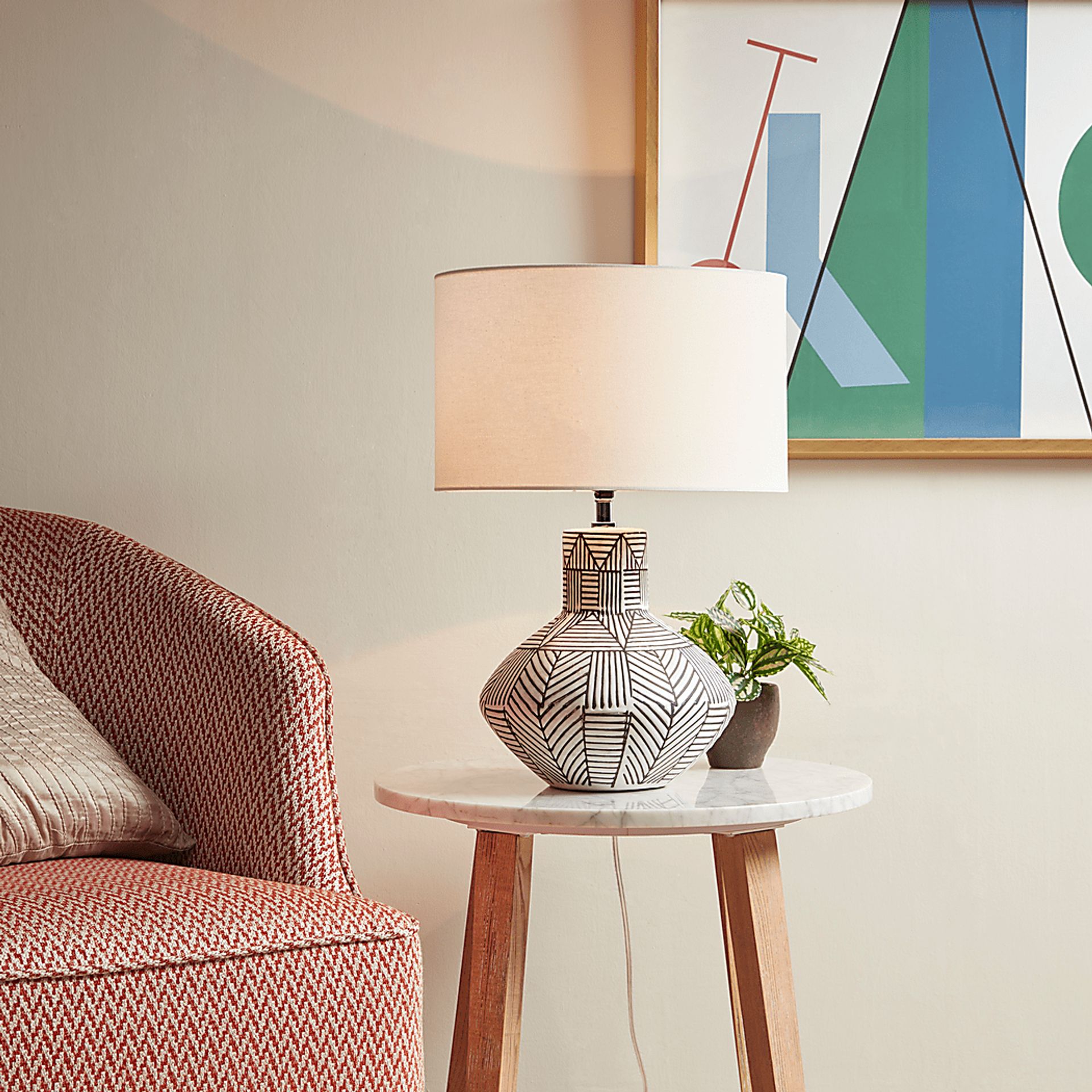 Ambre Lake White Lamp - Image 8