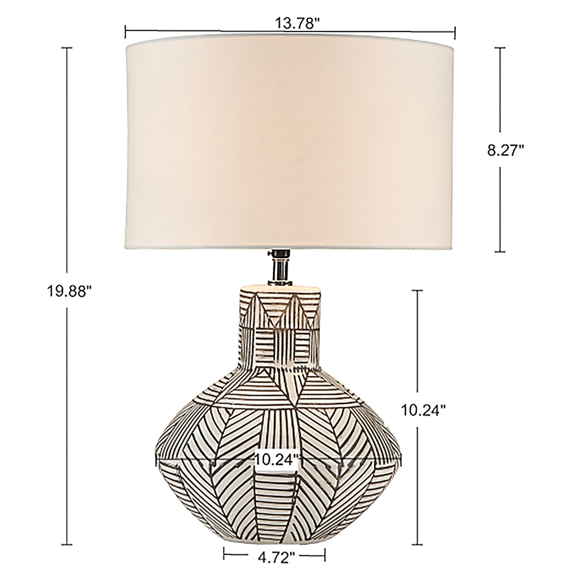 Ambre Lake White Lamp - Image 9