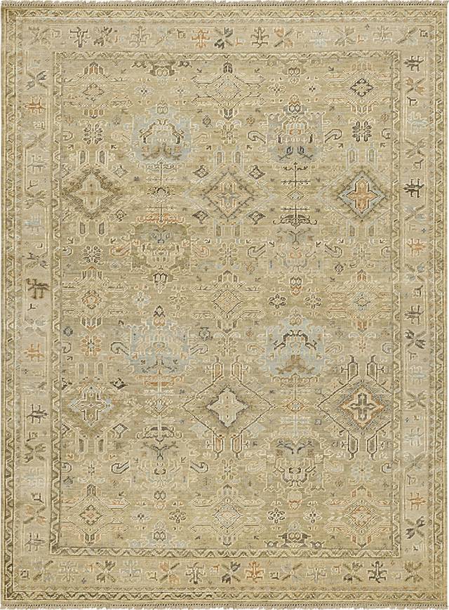 Ambrick Green 6' x 9' Rug - Thumbnail - Image 1