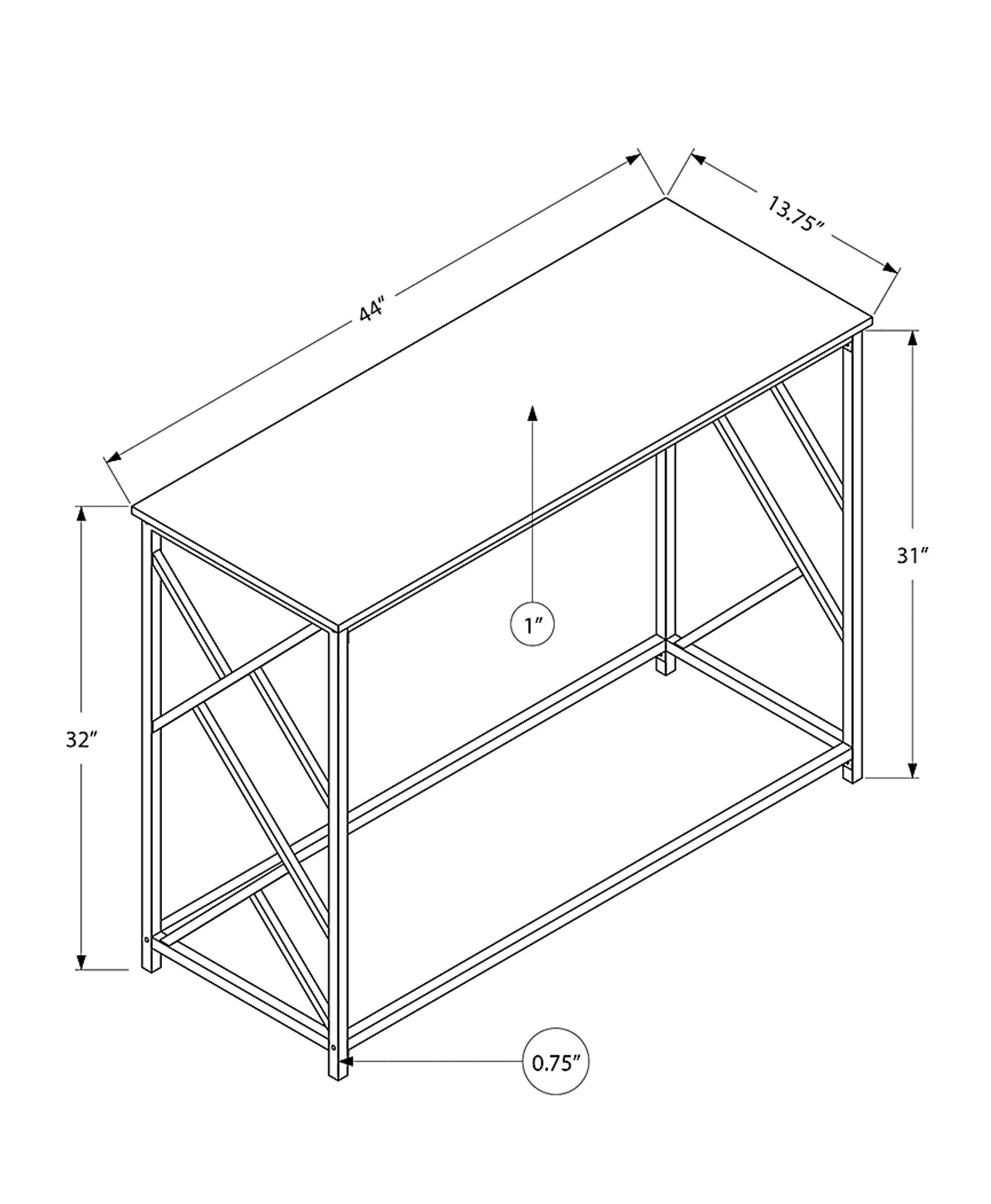 Ambur Espresso Console Table - Image 4