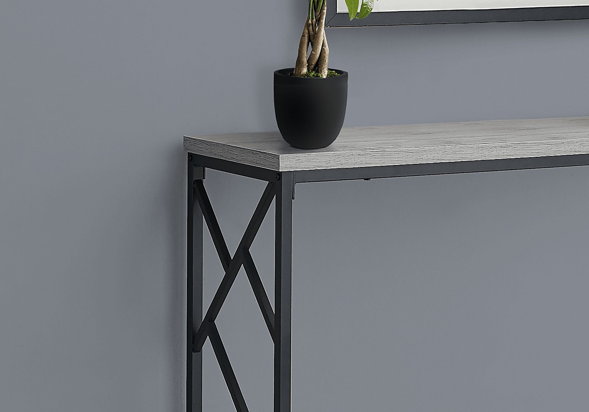 Ambur Gray Console Table - Image 3