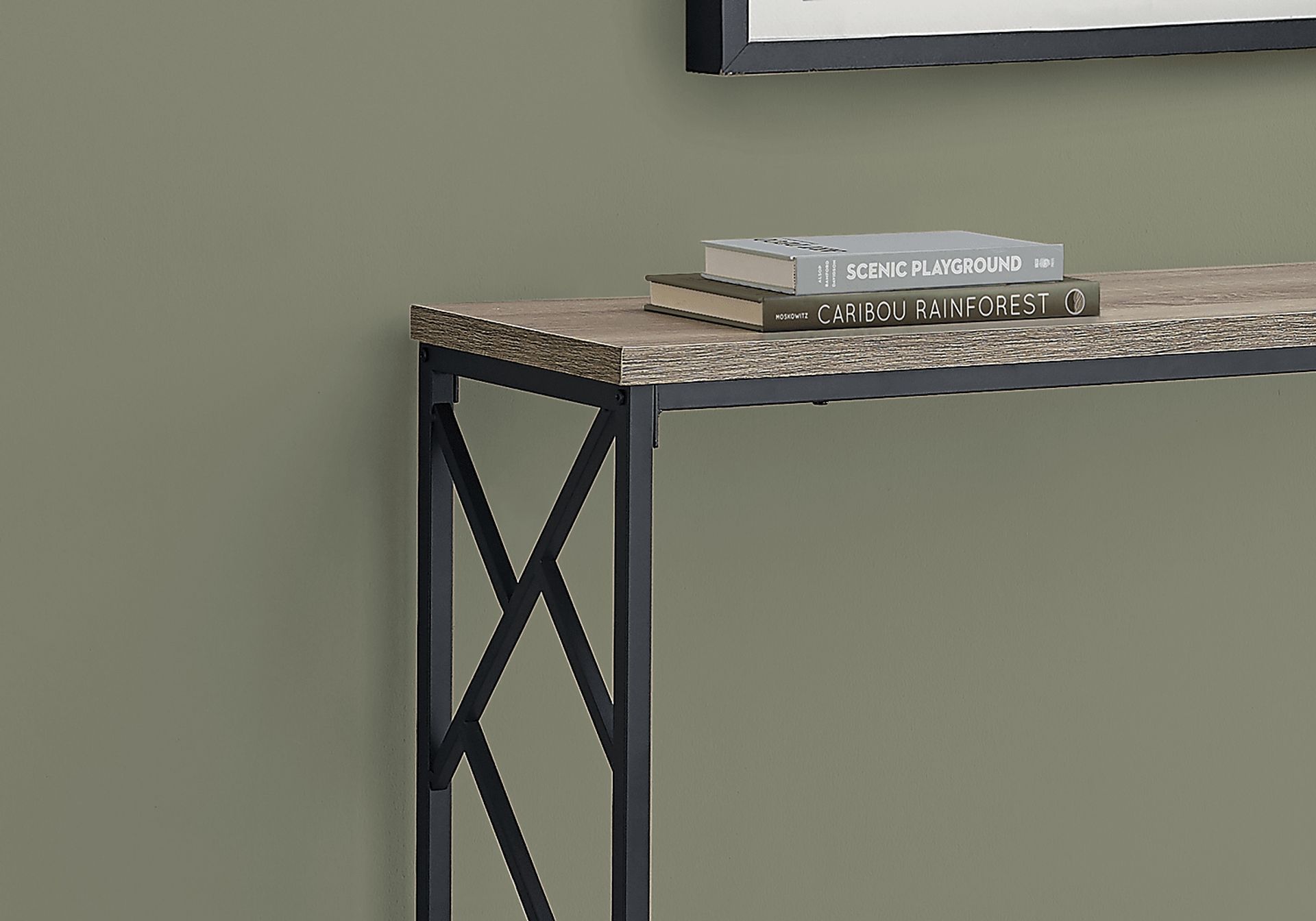 Ambur Taupe Console Table - Image 3