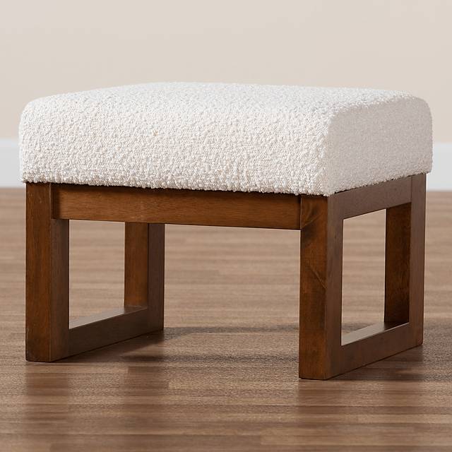 Amebco Off-White Ottoman - Thumbnail - Image 3