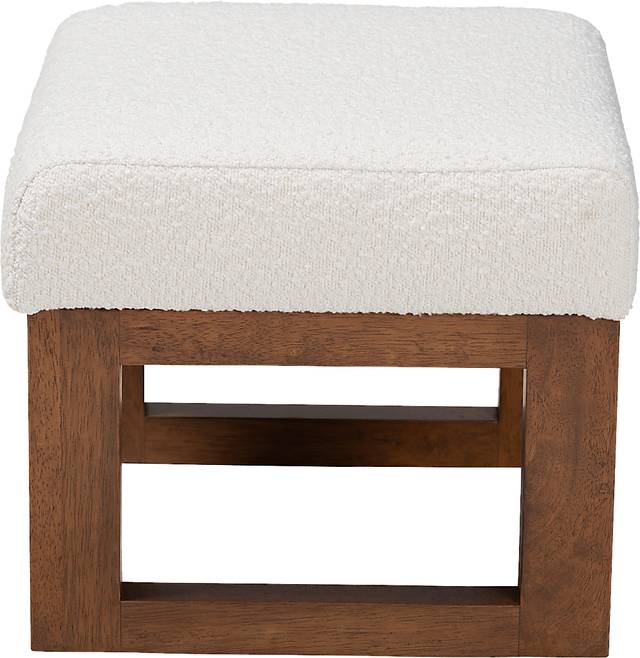 Amebco Off-White Ottoman - Thumbnail - Image 5