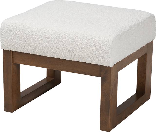 Amebco Off-White Ottoman - Thumbnail - Image 1