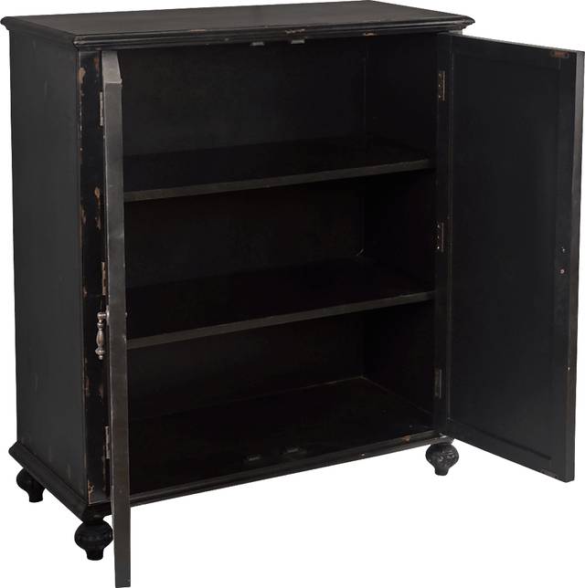 Amelia Curve Black Accent Cabinet - Thumbnail - Image 2