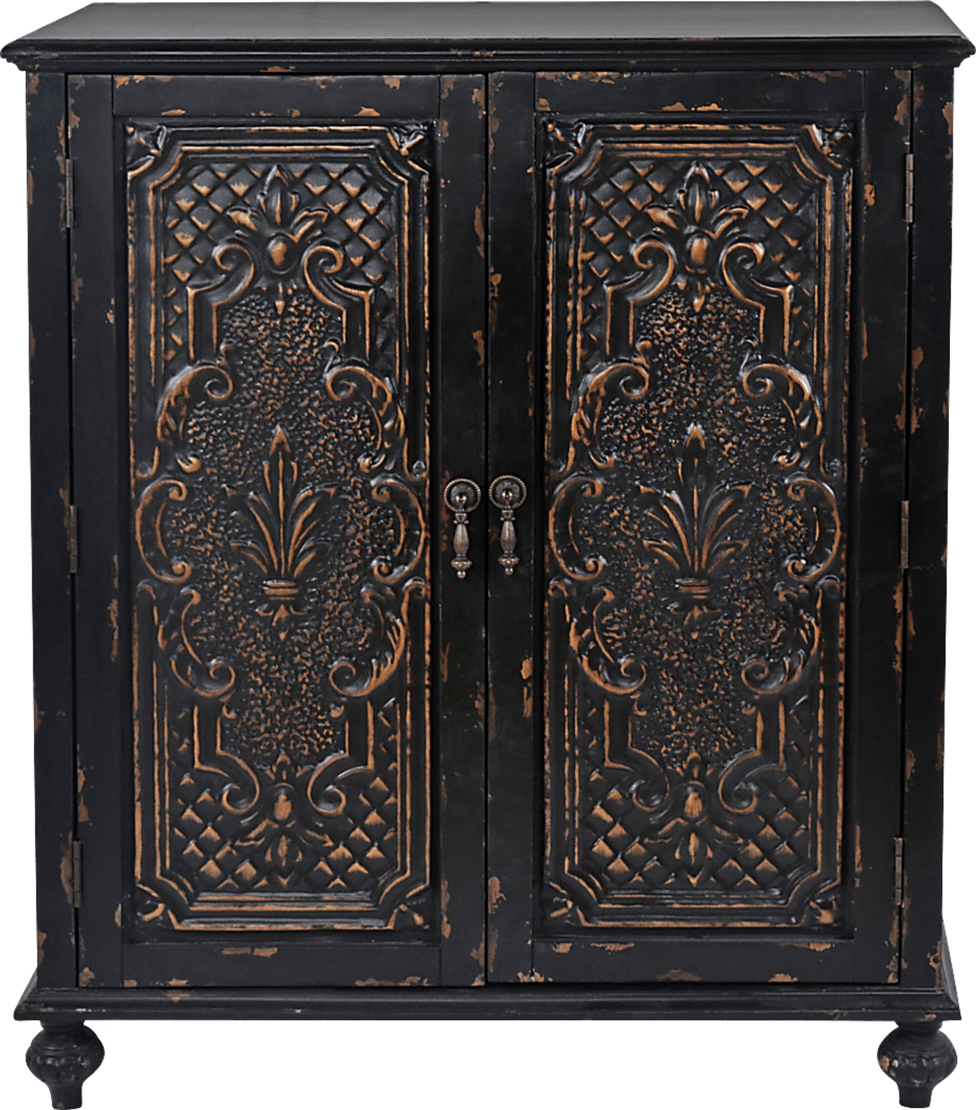 Amelia Curve Black Accent Cabinet - Image 3