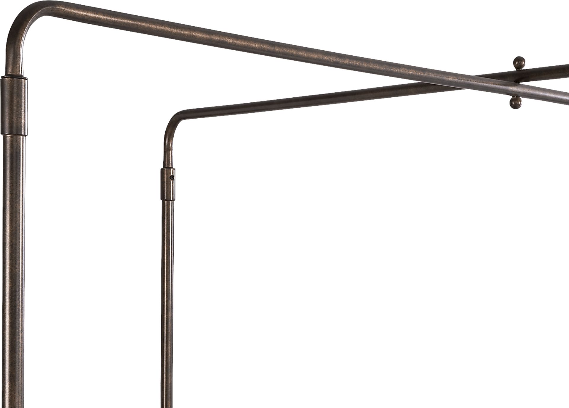 Amelia Point Bronze King Canopy Upholstered Bed - Image 3