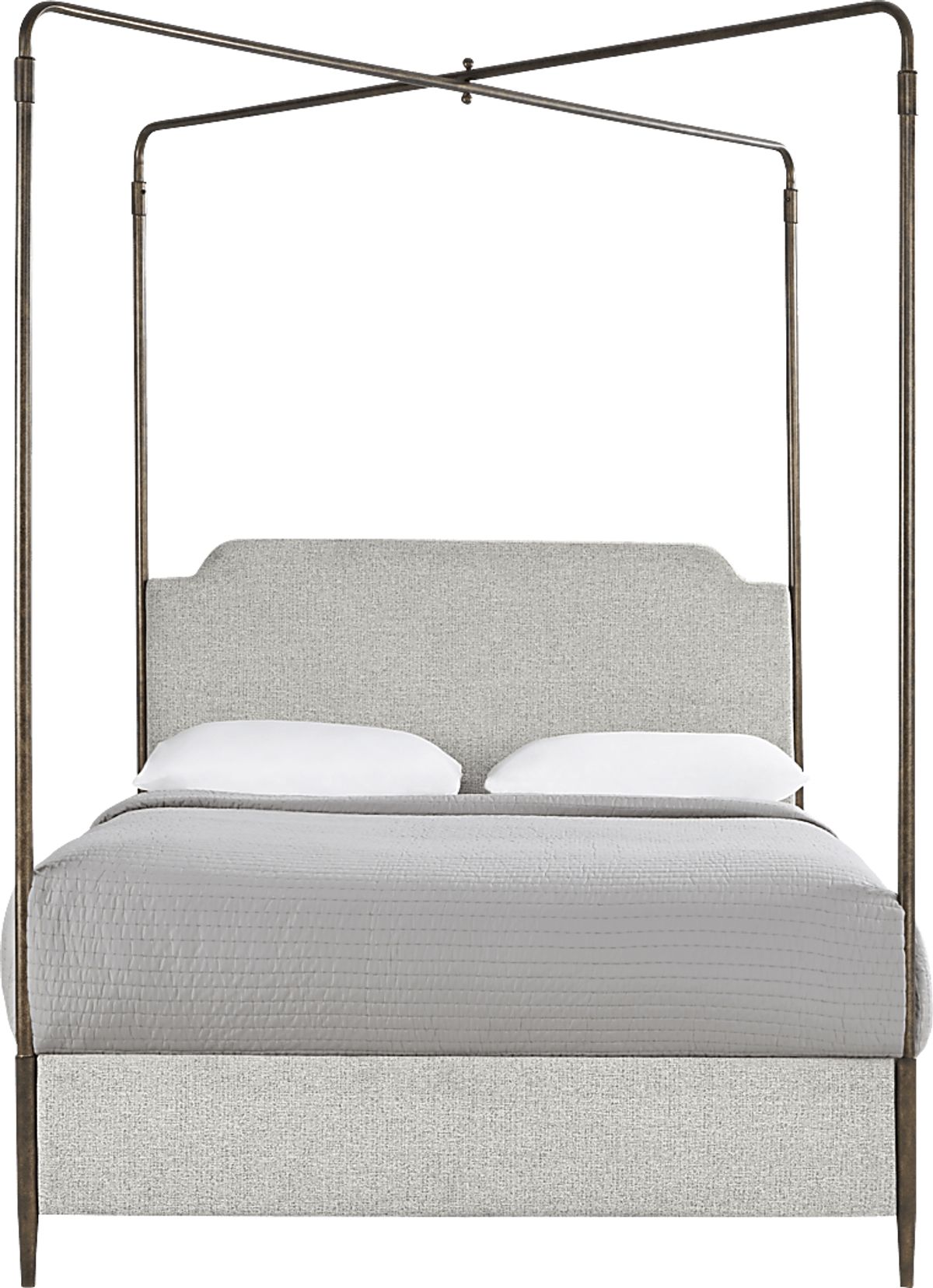 Amelia Point Bronze Metal Gray King Bed Rooms to Go