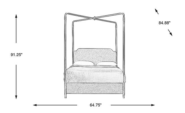 Dimension Image. Please refer to the Dimension Tab on this page for dimension details.
