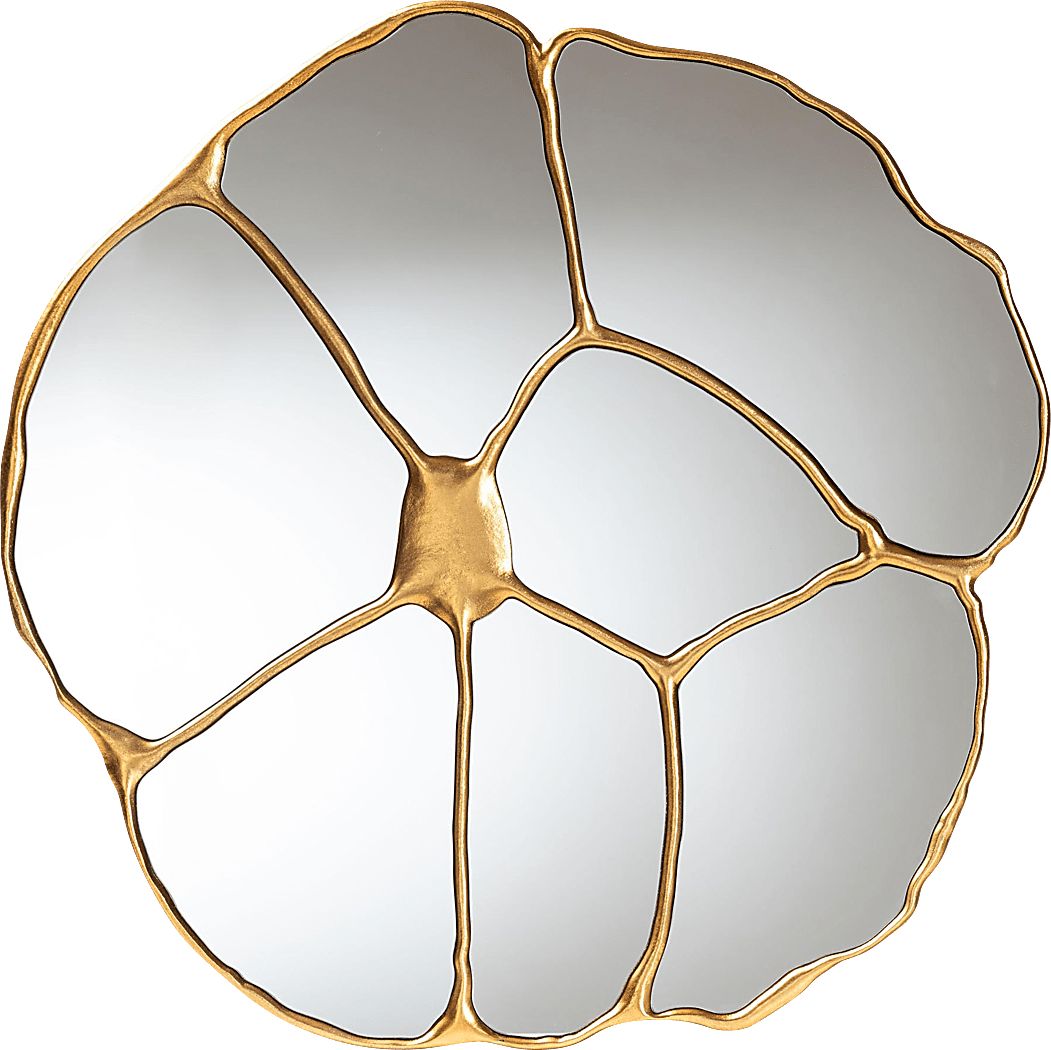 Amella Gold Wall Mirror