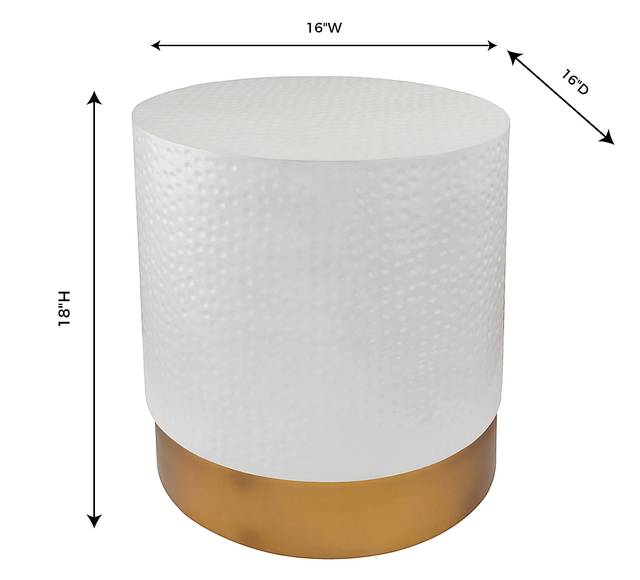 Amelyn White Accent Table - Thumbnail - Image 6