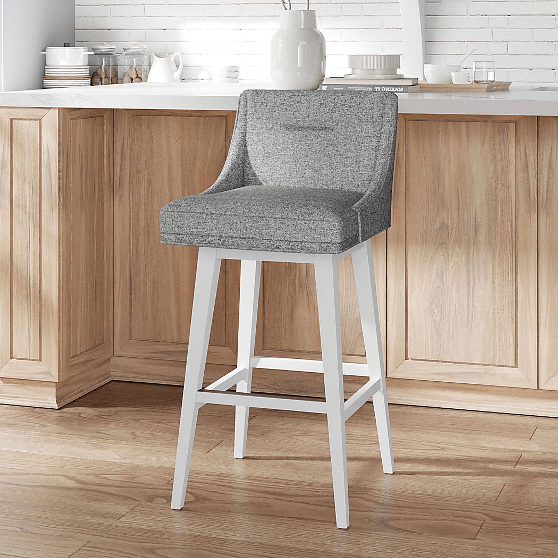 Amenophis Gray Counter Height Adjustable Stool - Image 3