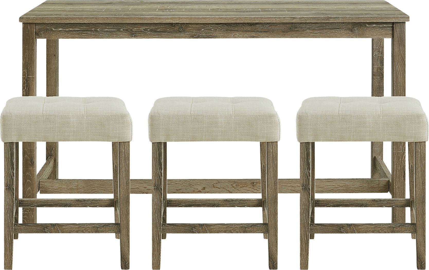 Amepela Oak 4 Pc Bar Height Table Set