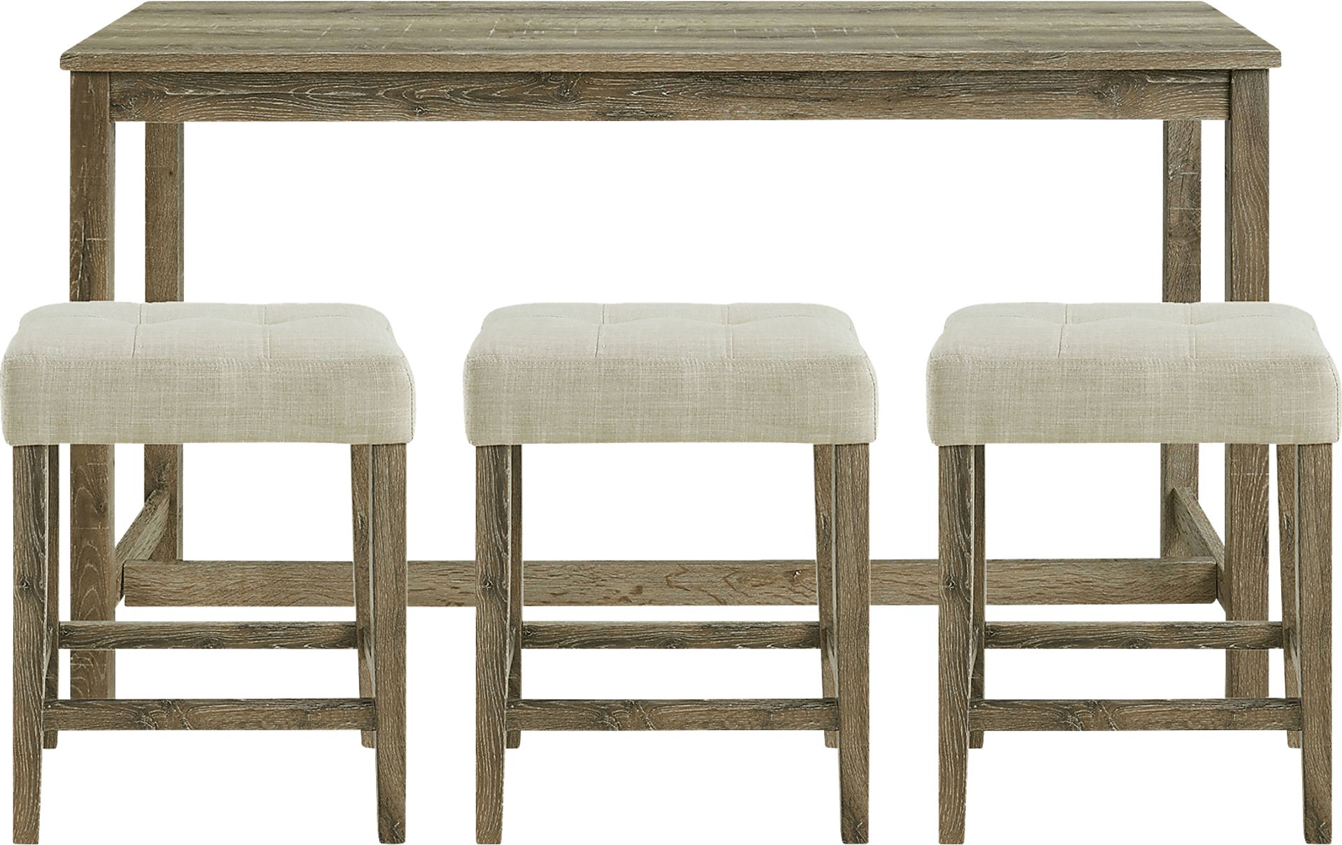 Amepela Oak 4 Pc Bar Height Table Set - Image 1