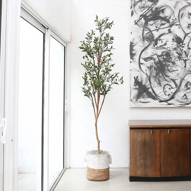 Amersham Green Artificial Olive Tree - Thumbnail - Image 2