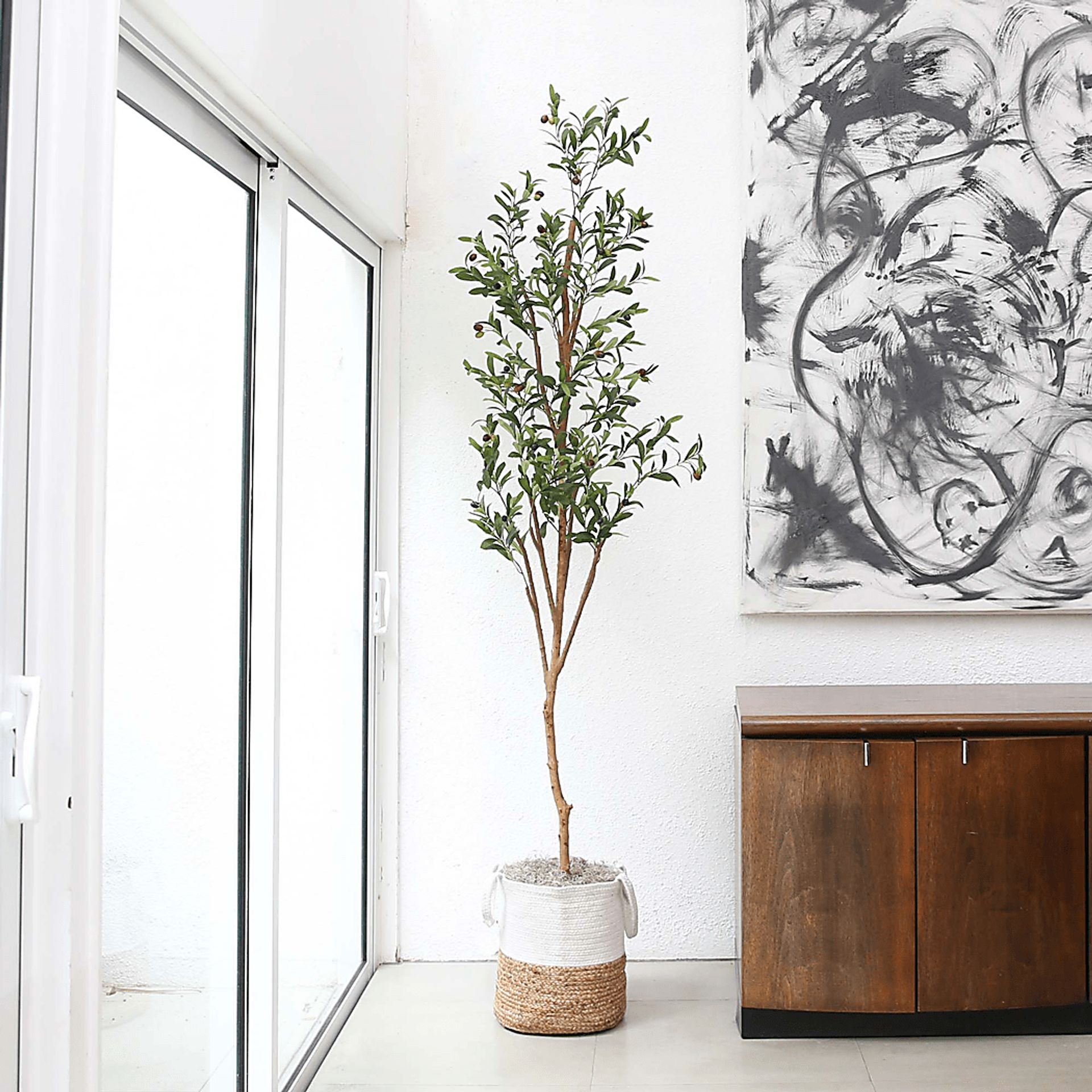 Amersham Green Artificial Olive Tree - Image 2