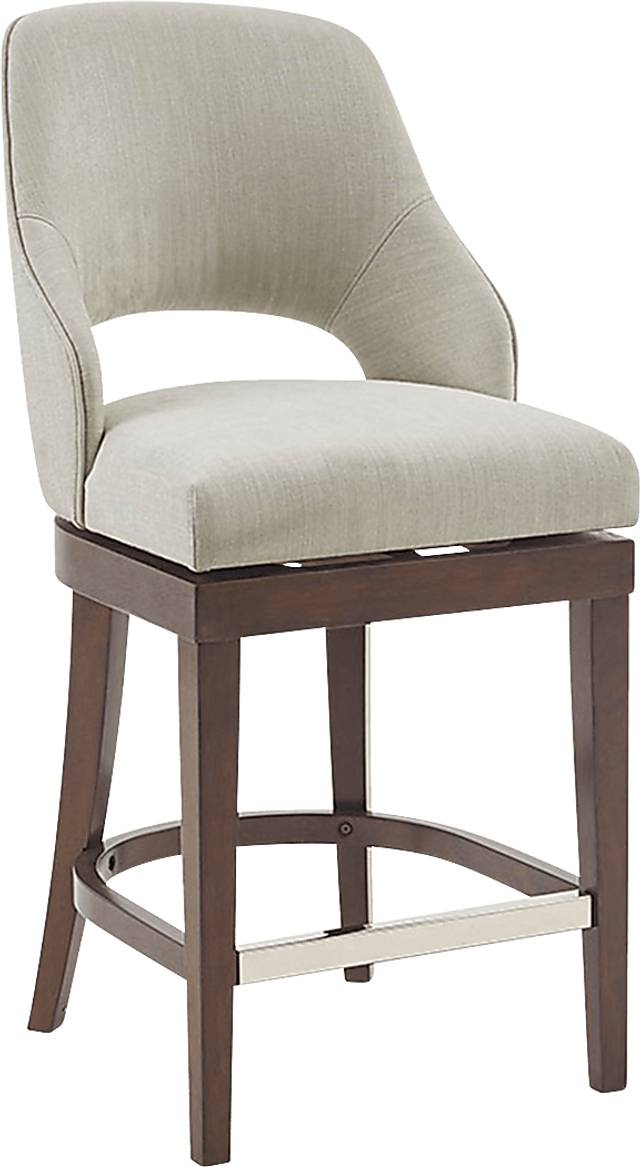 Amesa Cream Counter Height Stool - Thumbnail - Image 1