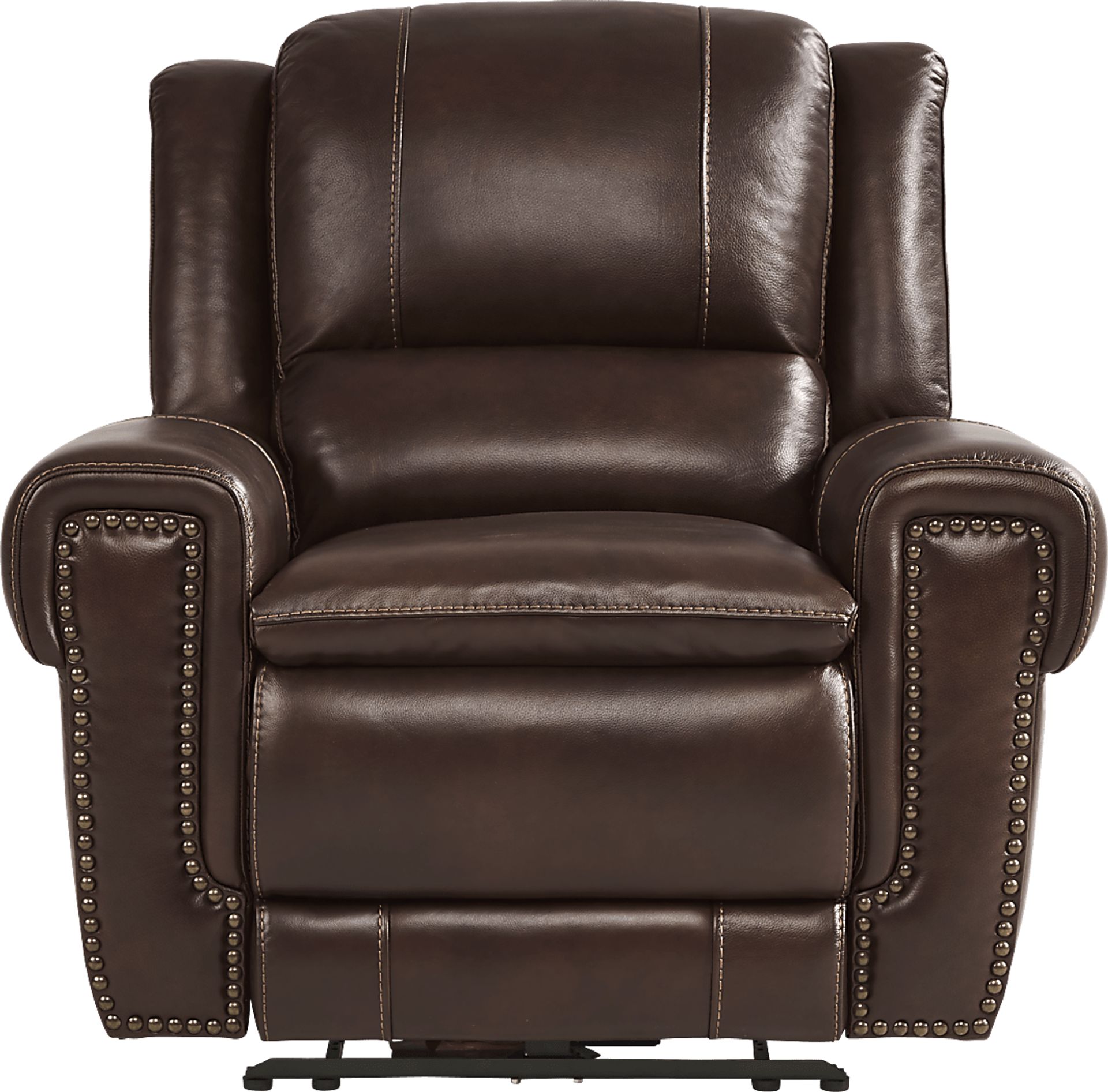Amesbury Brown Leather 3 Pc Dual Power Reclining Living Room - Image 10