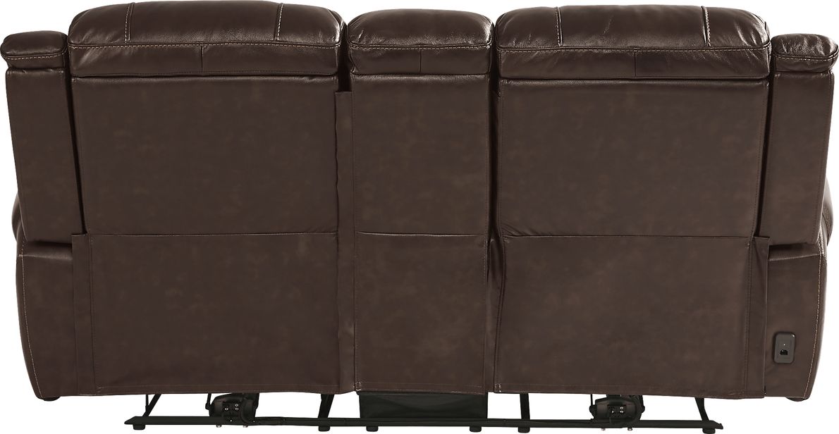 Amesbury 3 Pc Leather Dual Power Reclining Living Room Set