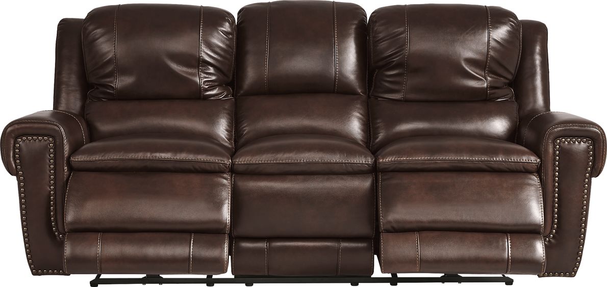 Amesbury 3 Pc Leather Dual Power Reclining Living Room Set