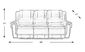 Amesbury Leather Dual Power Reclining Sofa