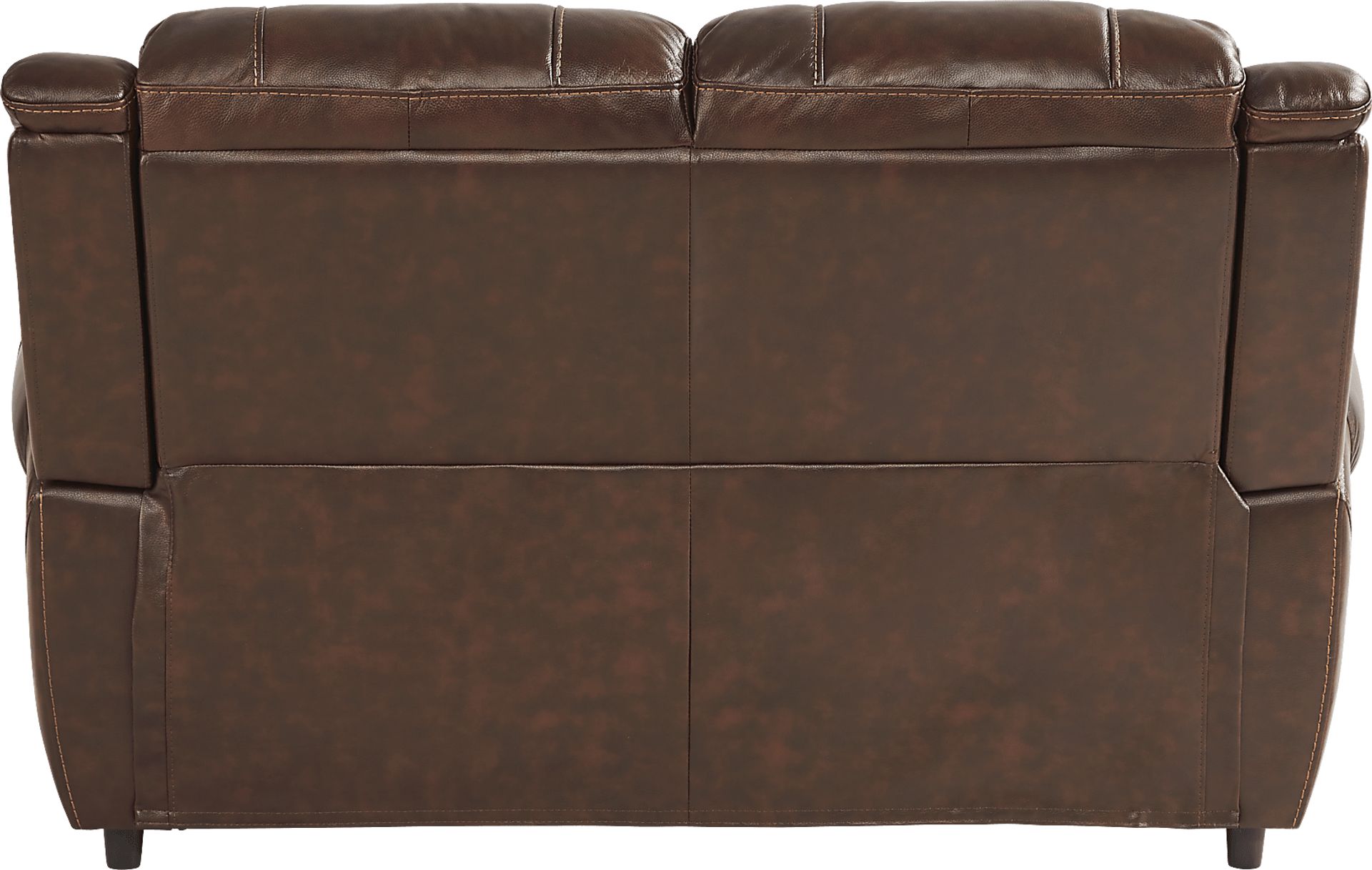 Amesbury Brown Leather 3 Pc Living Room with Dual Power Reclining Sofa - Image 9