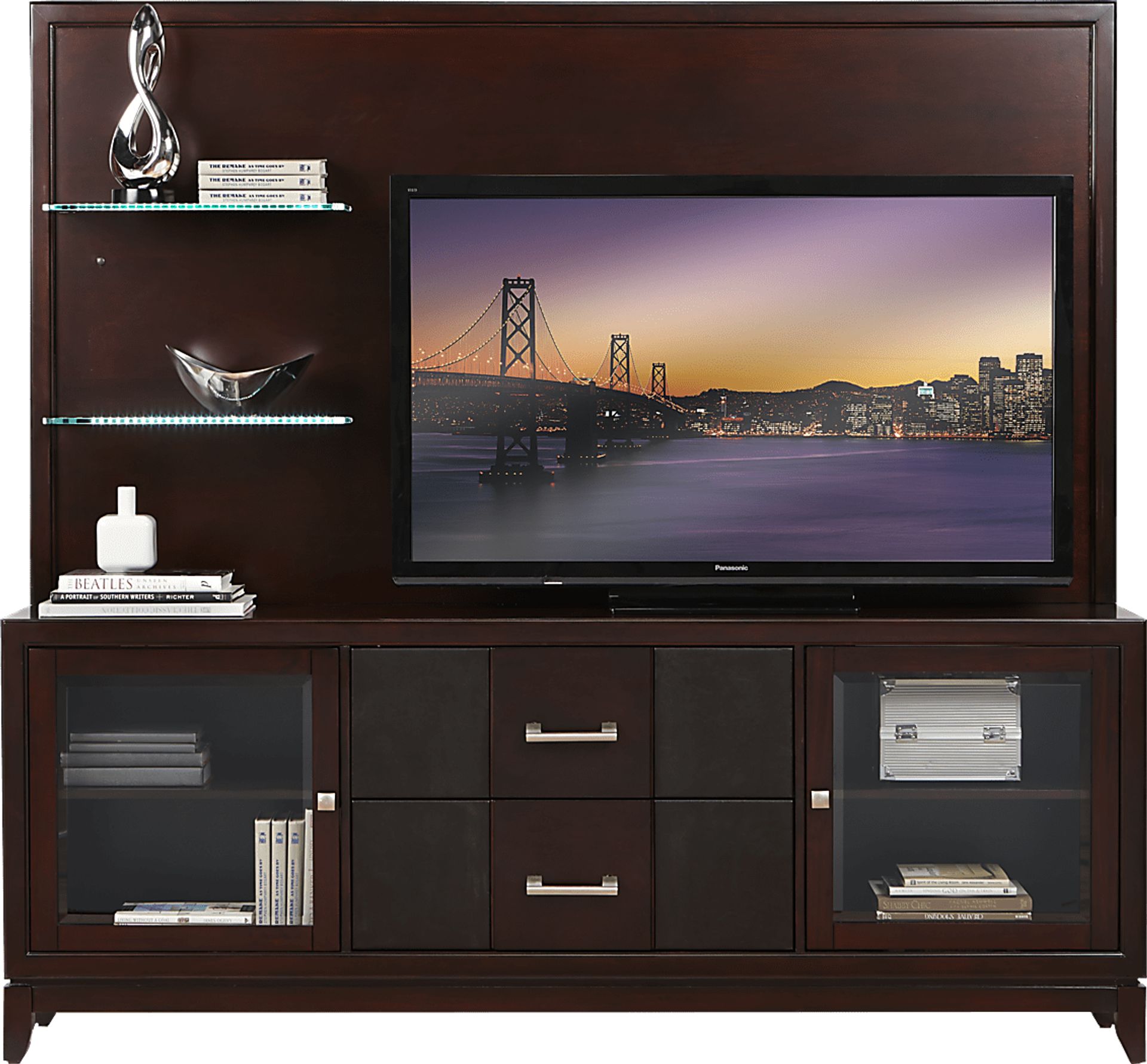 Amesbury Cherry 2 Pc Wall Unit - Image 1