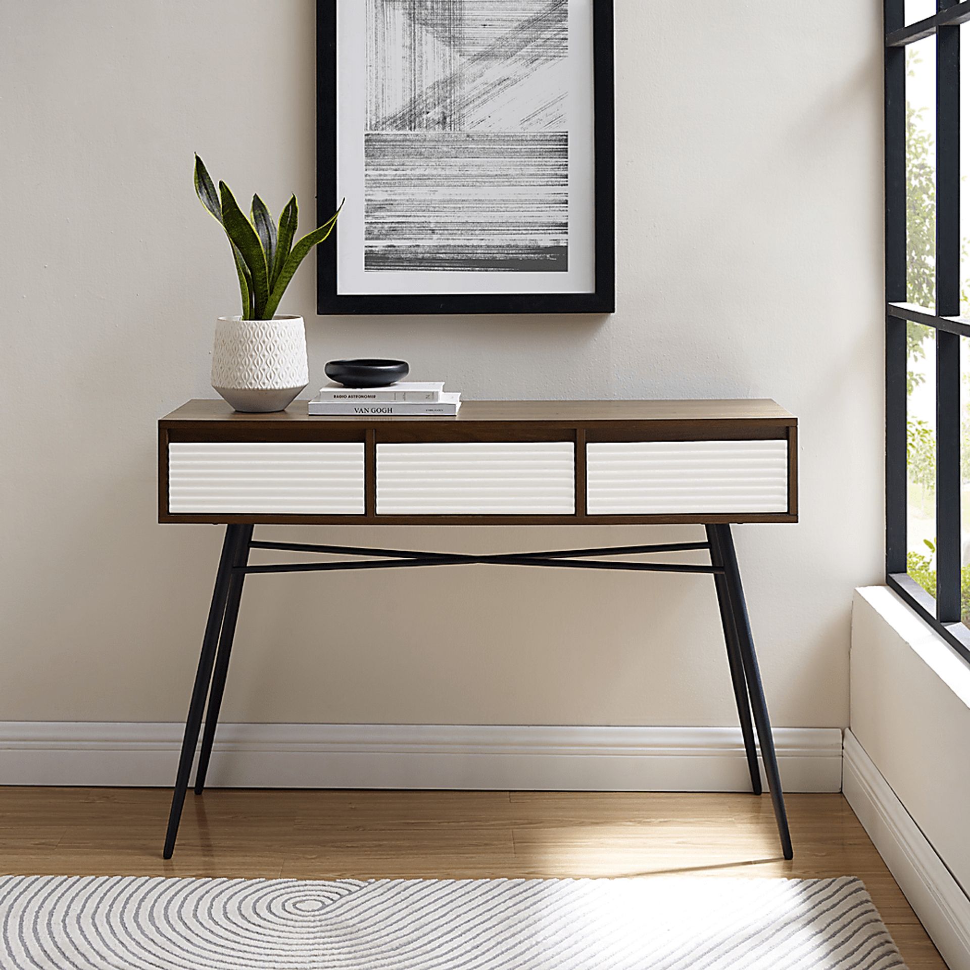 Amesite Walnut Sofa Table - Image 6