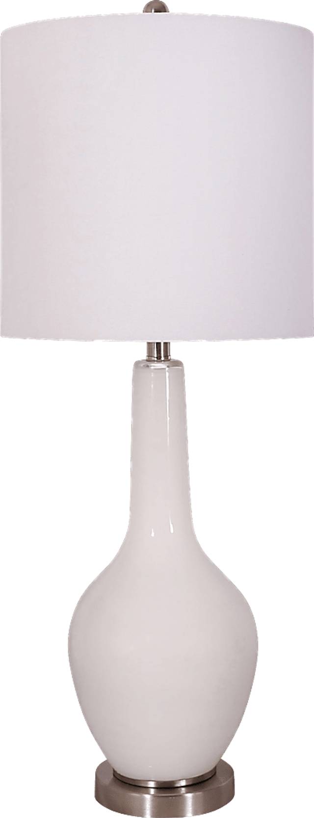 Amesley White Lamp - Thumbnail - Image 1