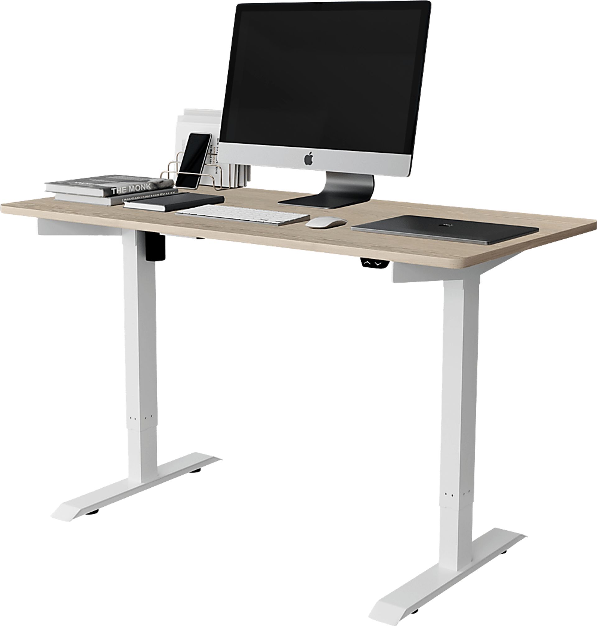 Ameslin Brown Adjustable Desk - Image 1