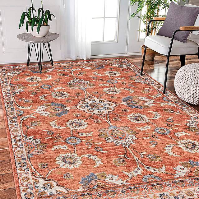 Amessor Orange 5'3 x 7'6 Rug - Thumbnail - Image 2