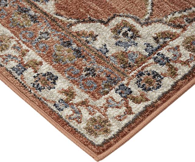 Amessor Orange 5'3 x 7'6 Rug - Thumbnail - Image 5
