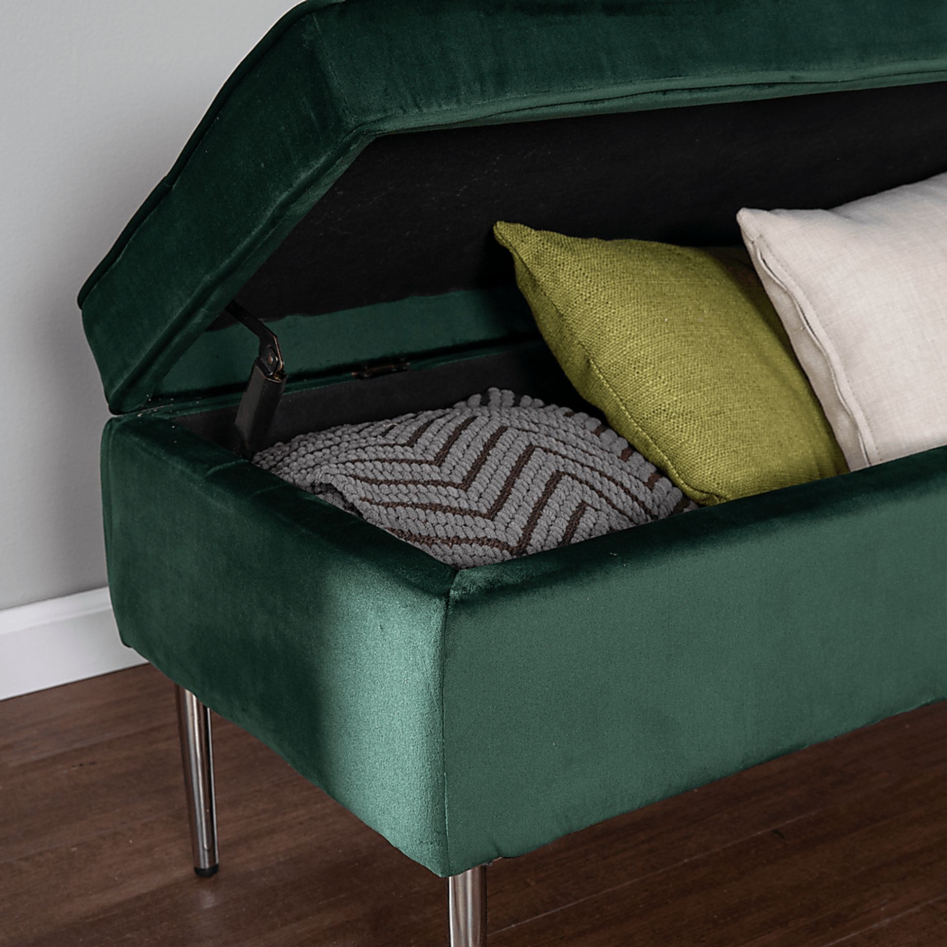 Ameswood Green Accent Bench - Image 3