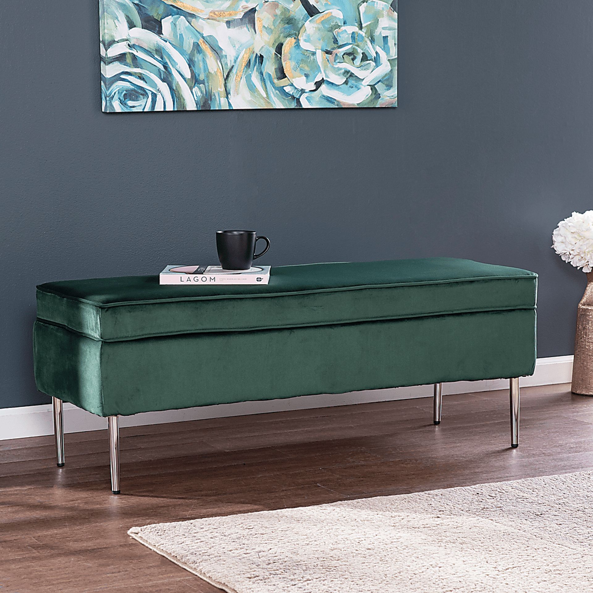 Ameswood Green Accent Bench - Image 6