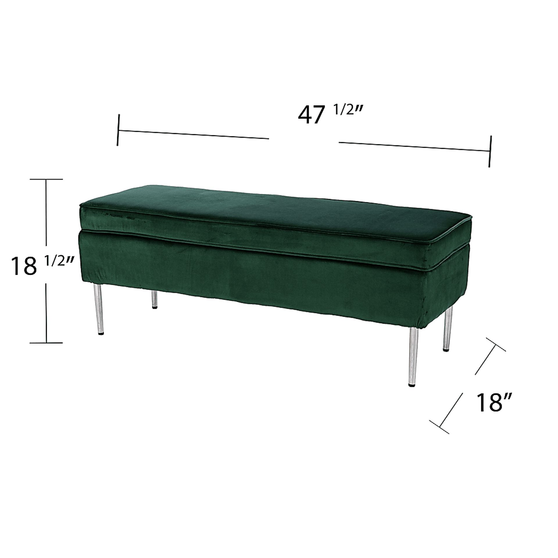 Ameswood Green Accent Bench - Image 8