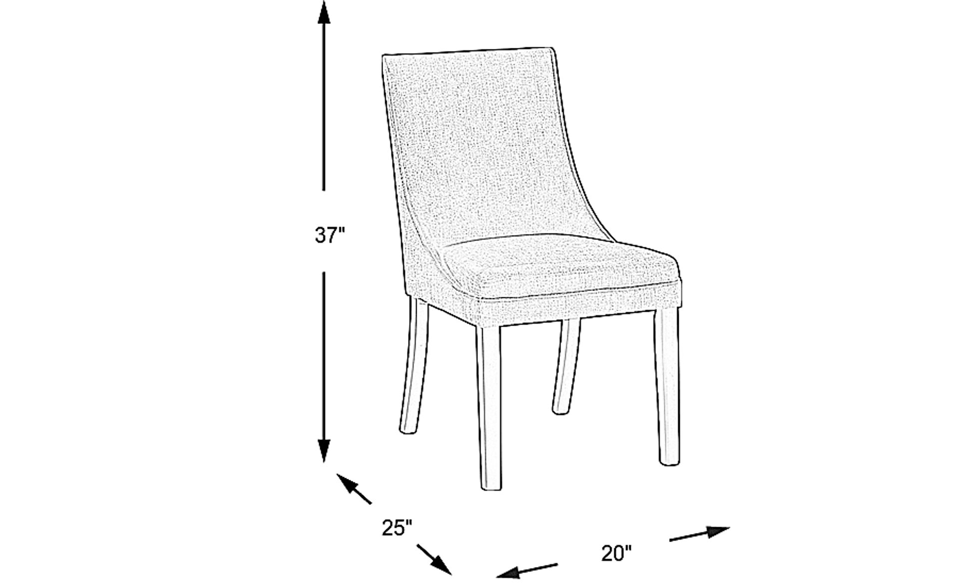 Dimension Image. Please refer to the Dimension Tab on this page for dimension details.