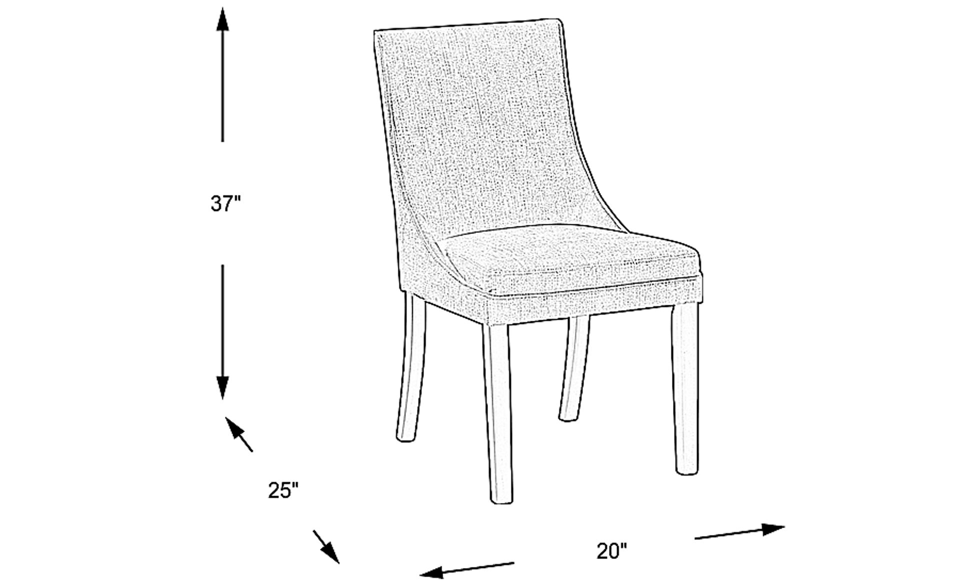 Dimension Image. Please refer to the Dimension Tab on this page for dimension details.