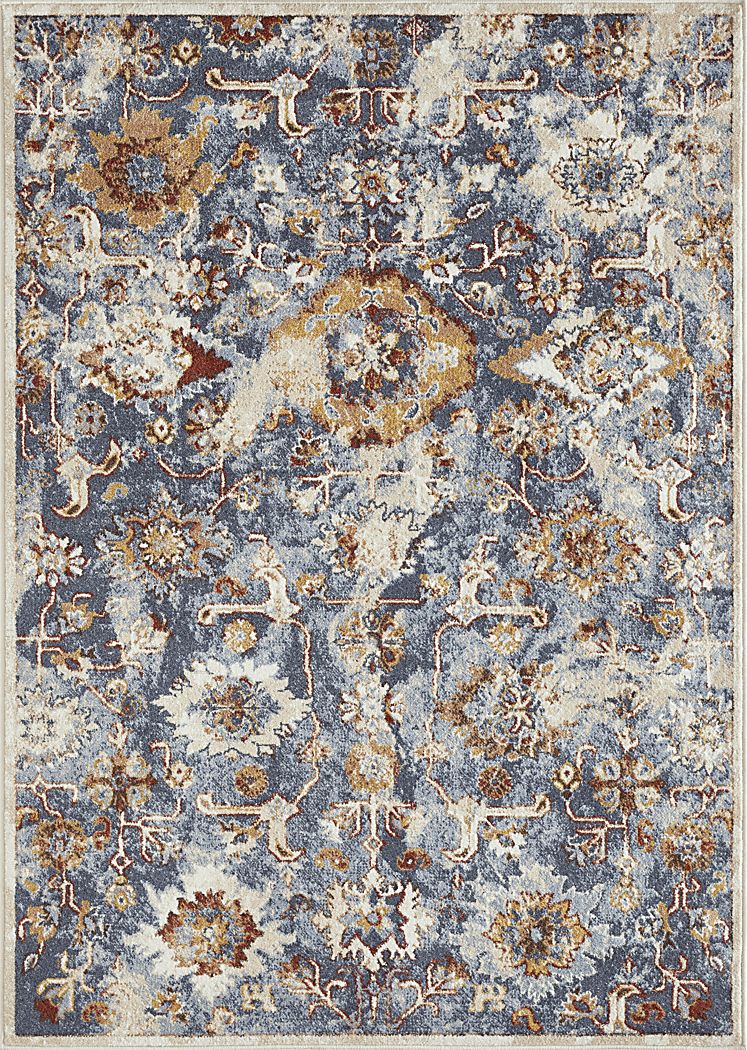 Amibell Blue 5'3 x 7'3 Area Rug