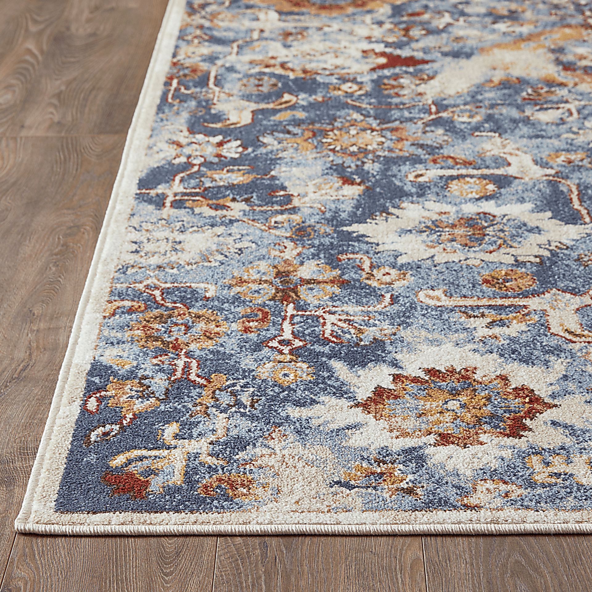 Amibell Blue 7'10 x 9'10 Area Rug - Image 3