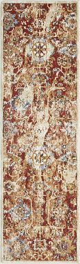 Amibell Orange 2' x 6'7 Runner Rug