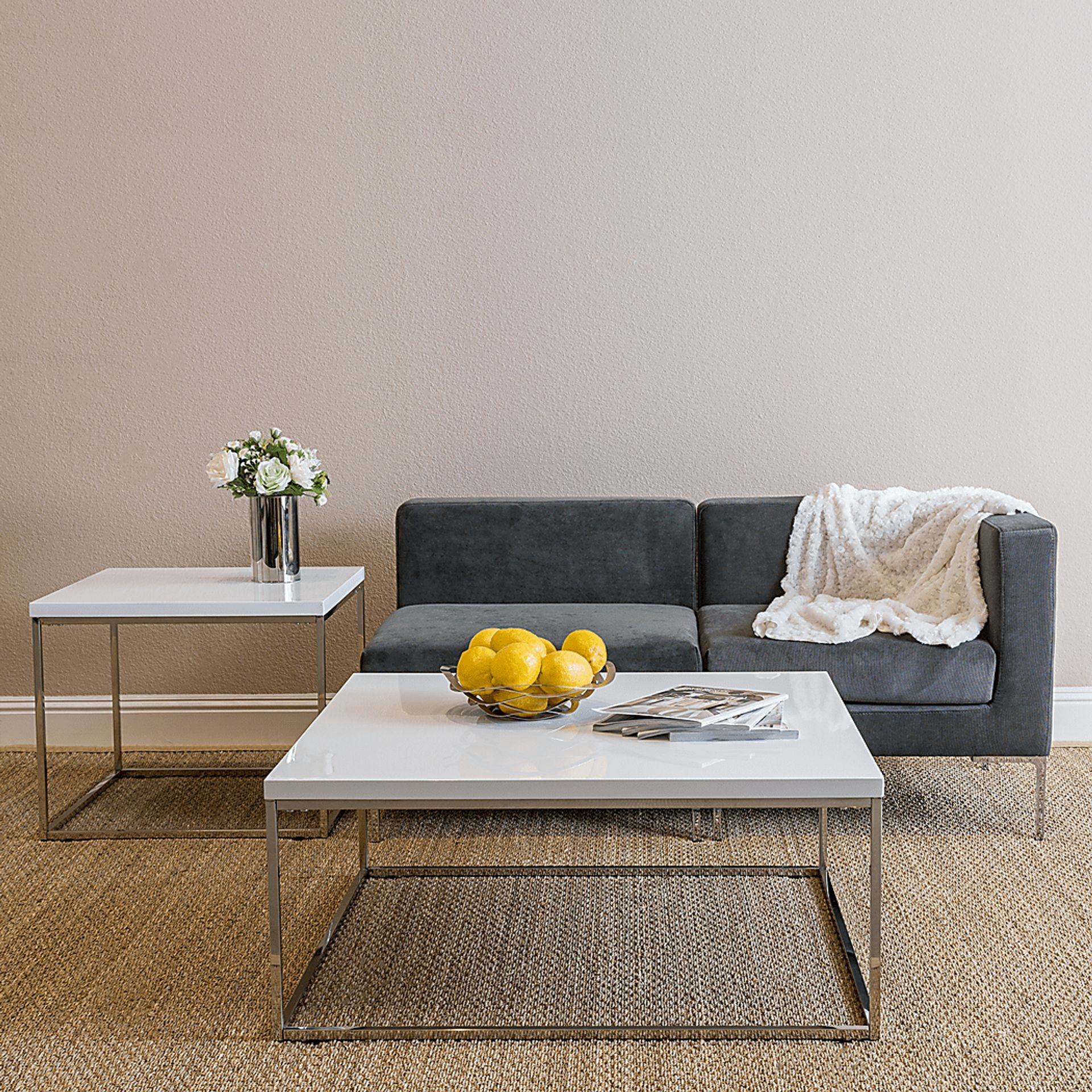 Amiebleu I White Cocktail Table - Image 2