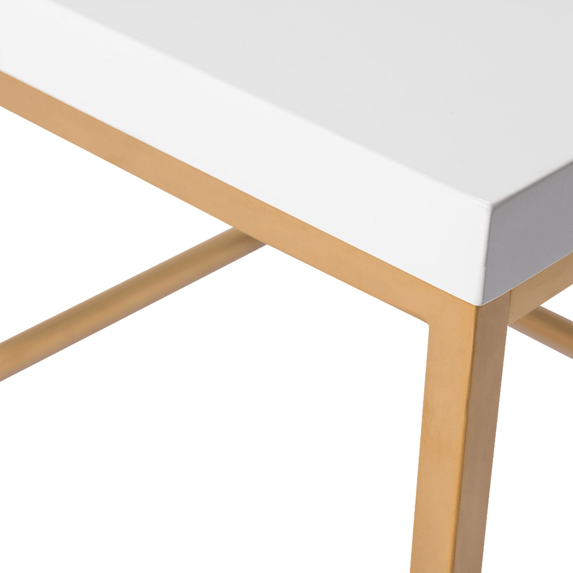 Amiebleu II White Cocktail Table - Image 3