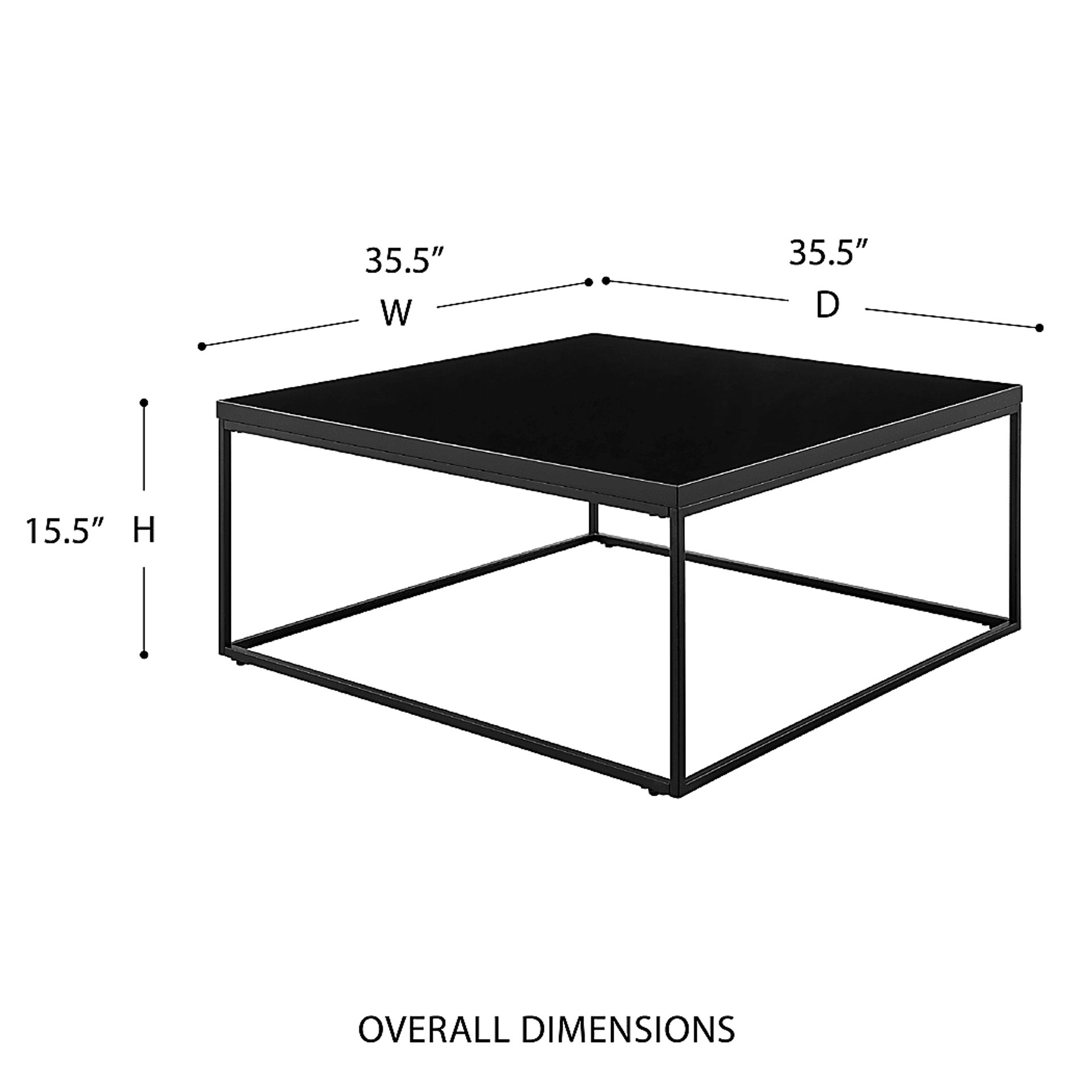 Amiebleu III Black Cocktail Table - Image 6