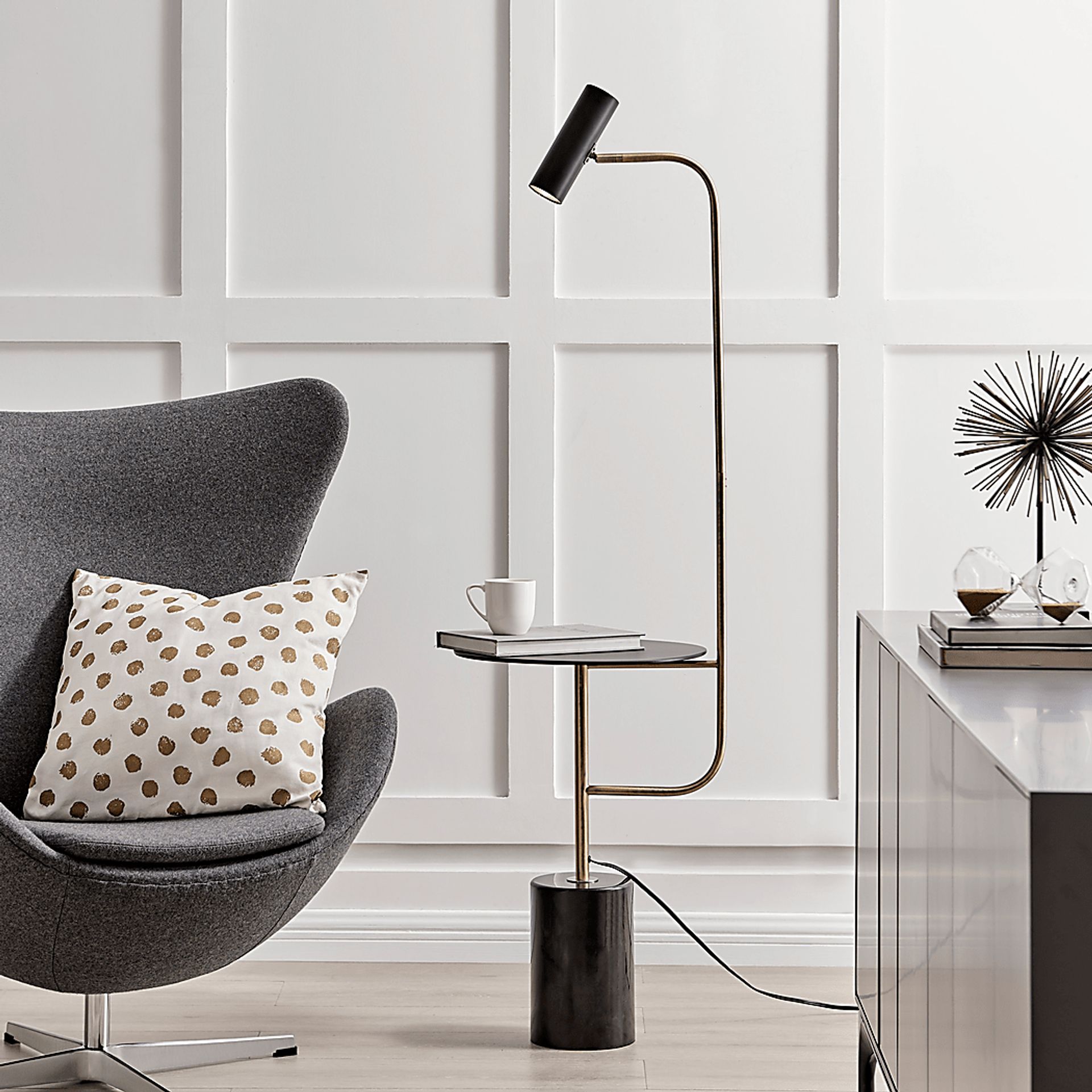 Amiee Court Black Floor Lamp - Image 2