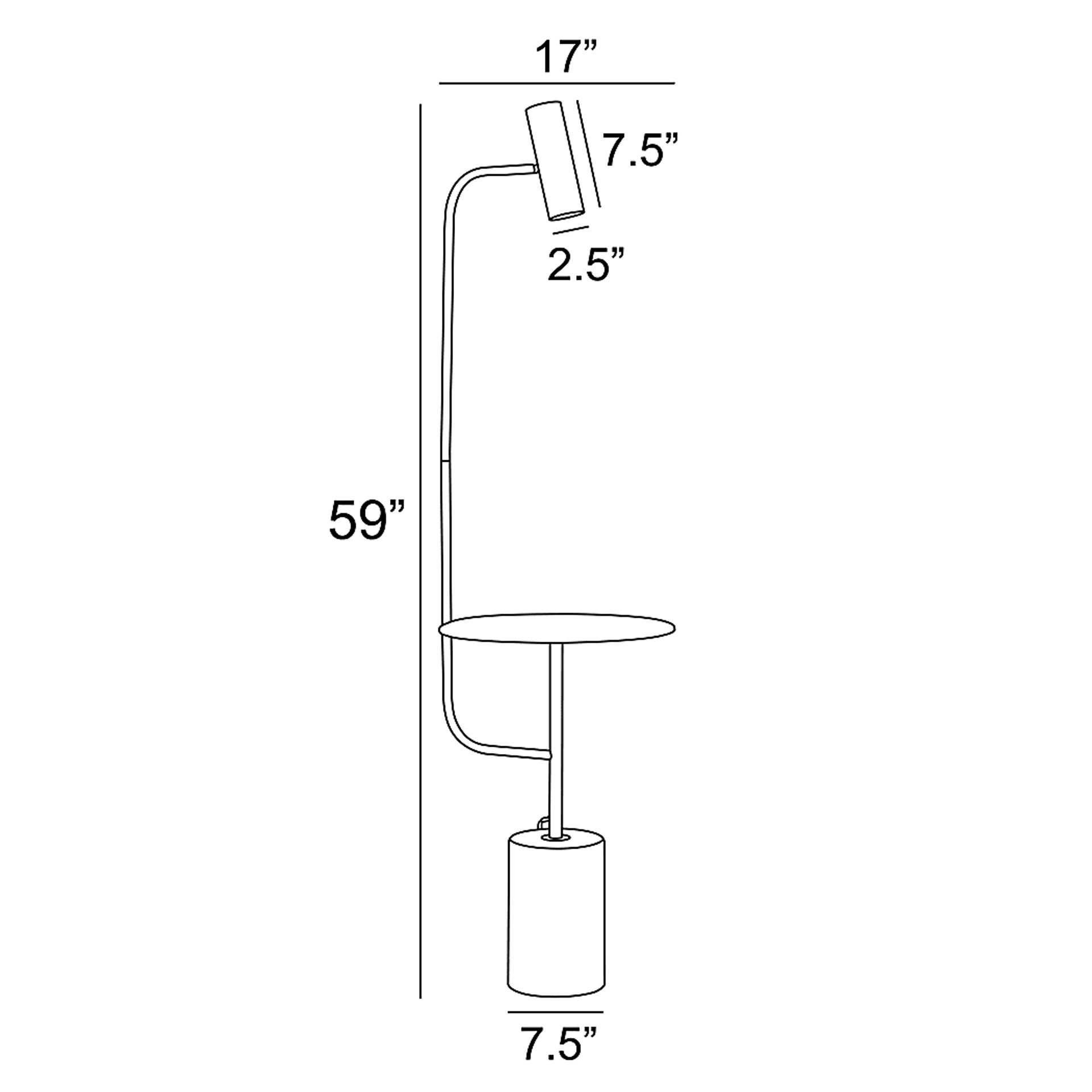 Amiee Court Black Floor Lamp - Image 4