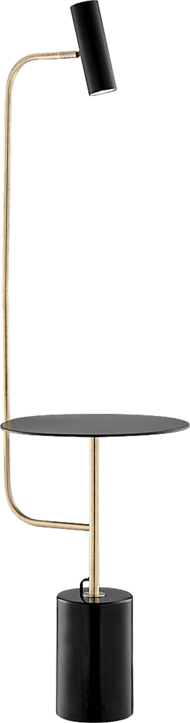 Amiee Court Black Floor Lamp - Thumbnail - Image 1
