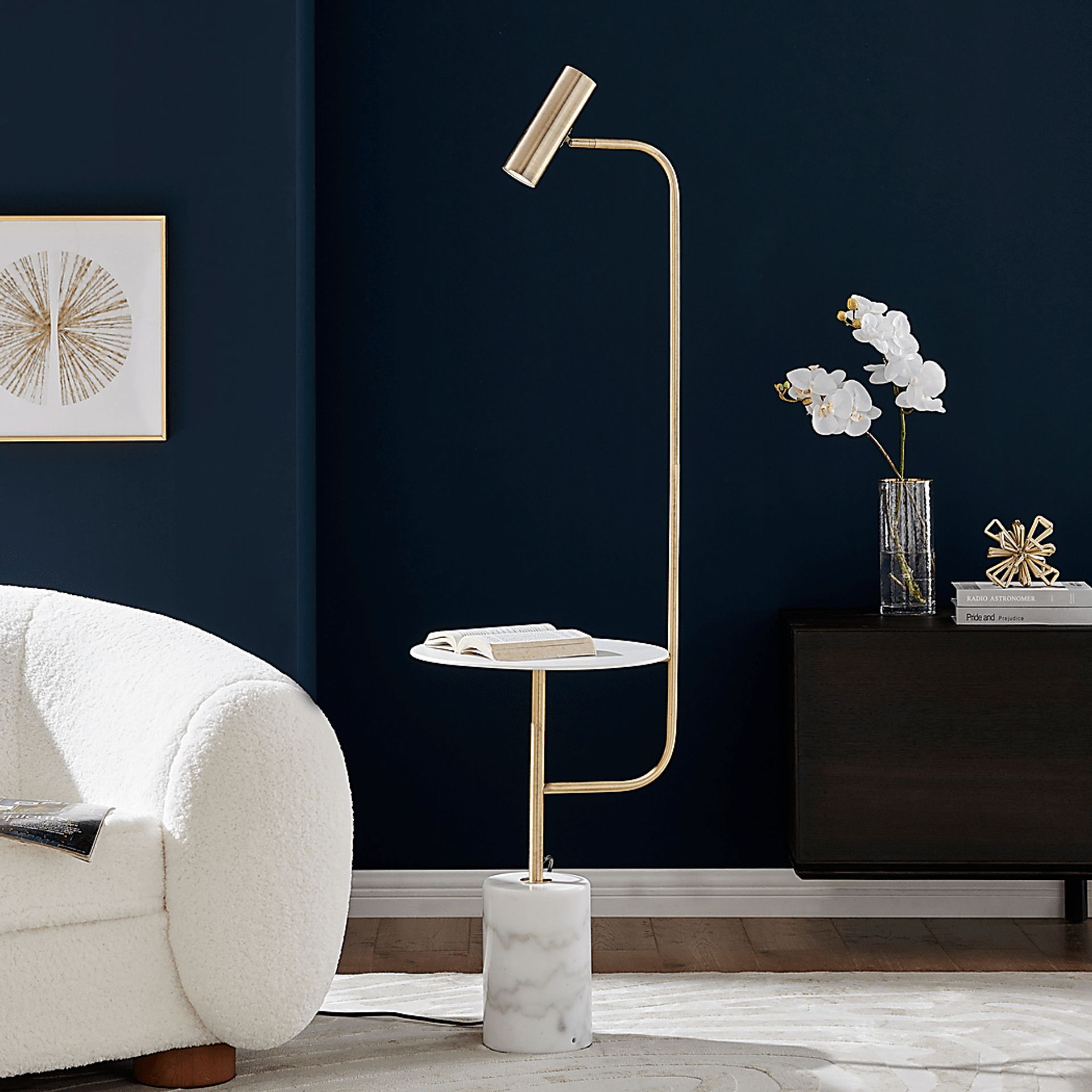 Amiee Court Brass Floor Lamp - Image 2